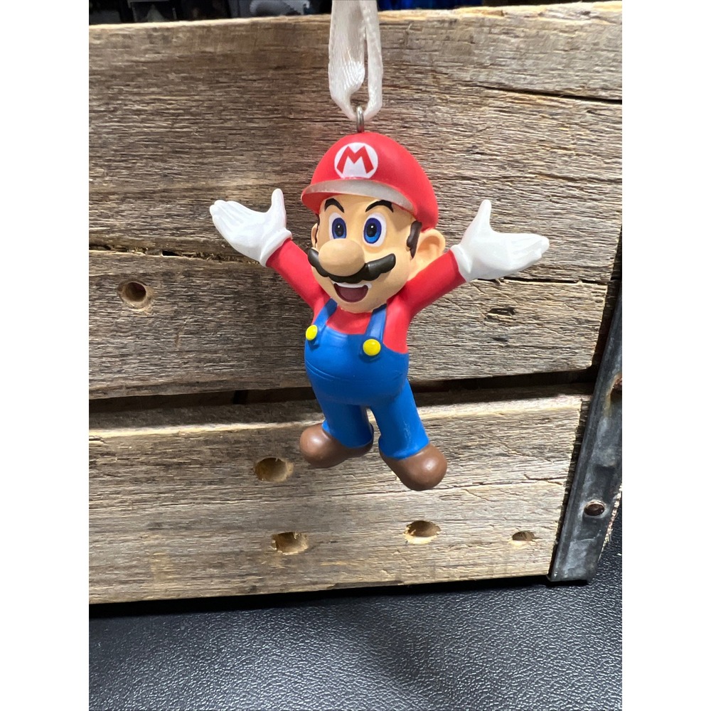 Nintendo Super Mario Bros Christmas Ornament 2020 Figure Red Blue 3 Inch